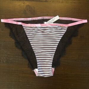 Victoria's Secret Satin & Lace String Bikini Panties